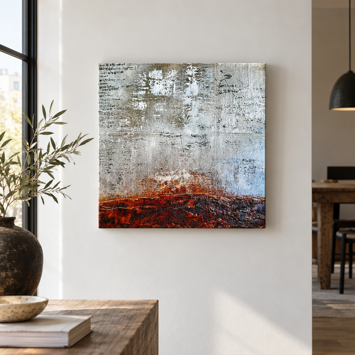 Rust & Gold | Original Textured Abstract Art | Sergio Aranda