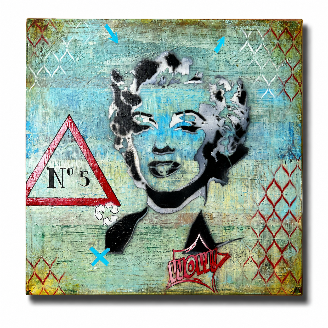 No. 5 – Original Contemporary Mixed Media Painting by Sergio Aranda