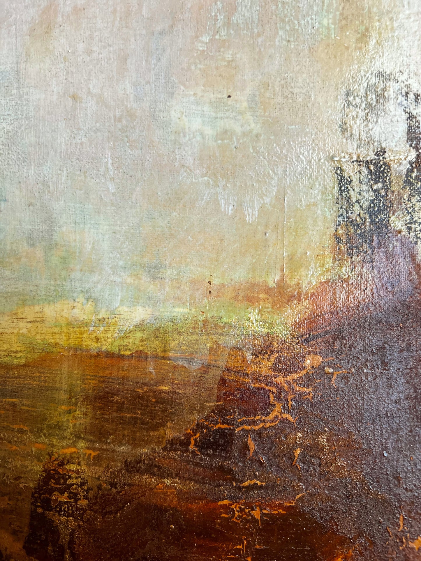Cascades du Temps | Original Textured Abstract Painting 20" x 16" | Contemporary Mixed Media Art on Canvas