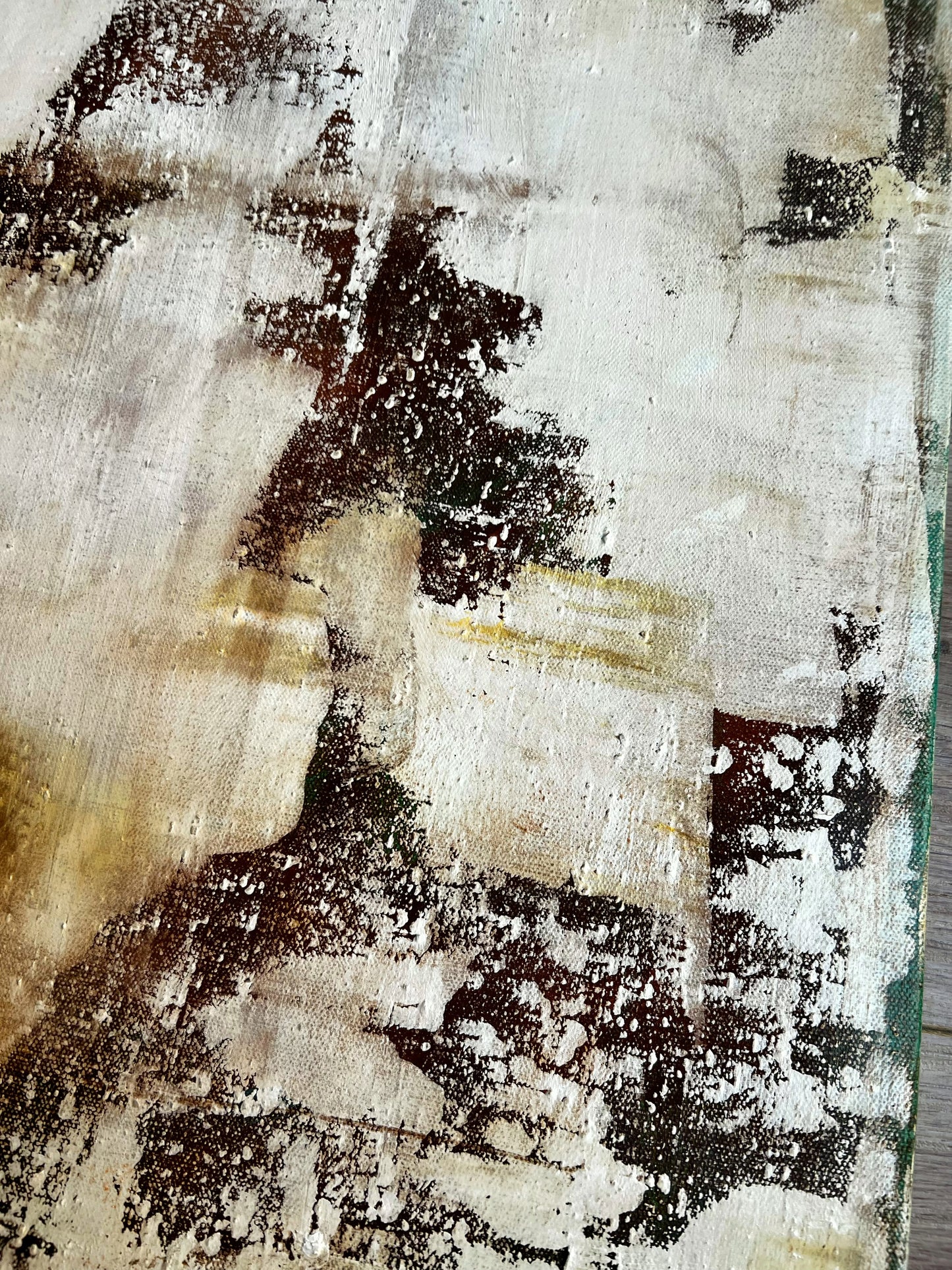 Corrosion and Rebirth – Original Rust Textured Mixed Media Painting | 39x31"