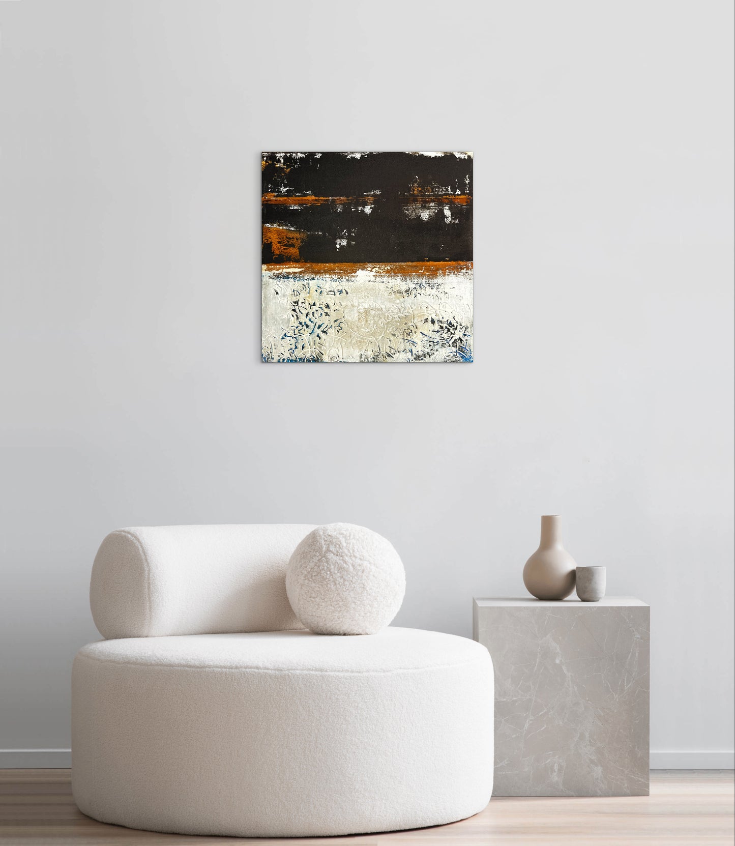 Intervals of Rust – Original Industrial Rust Heavy Textured Painting | 20x20"