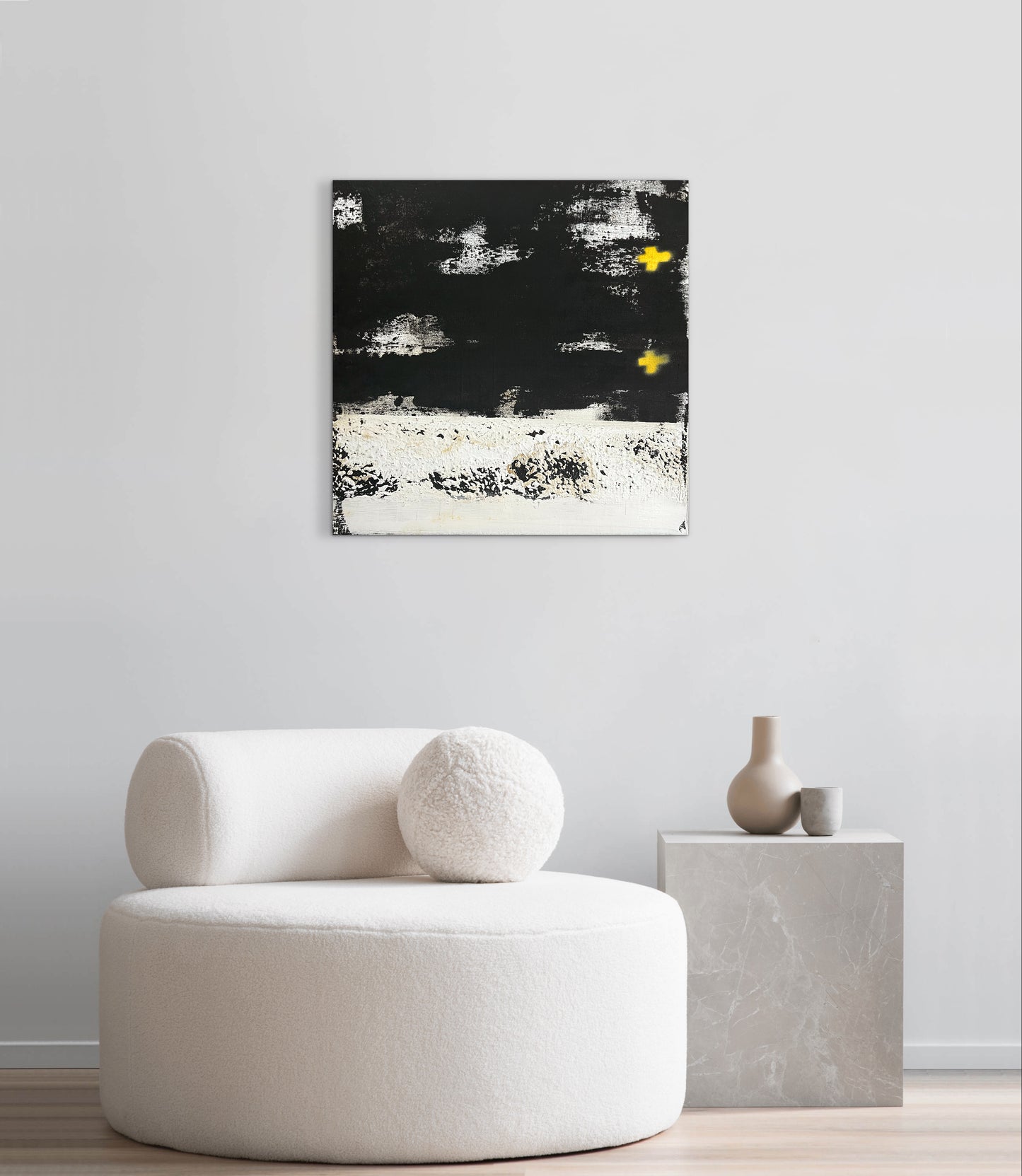 Untitled No. 8 – Original Minimalist Earthy Textured Painting | 20x20”