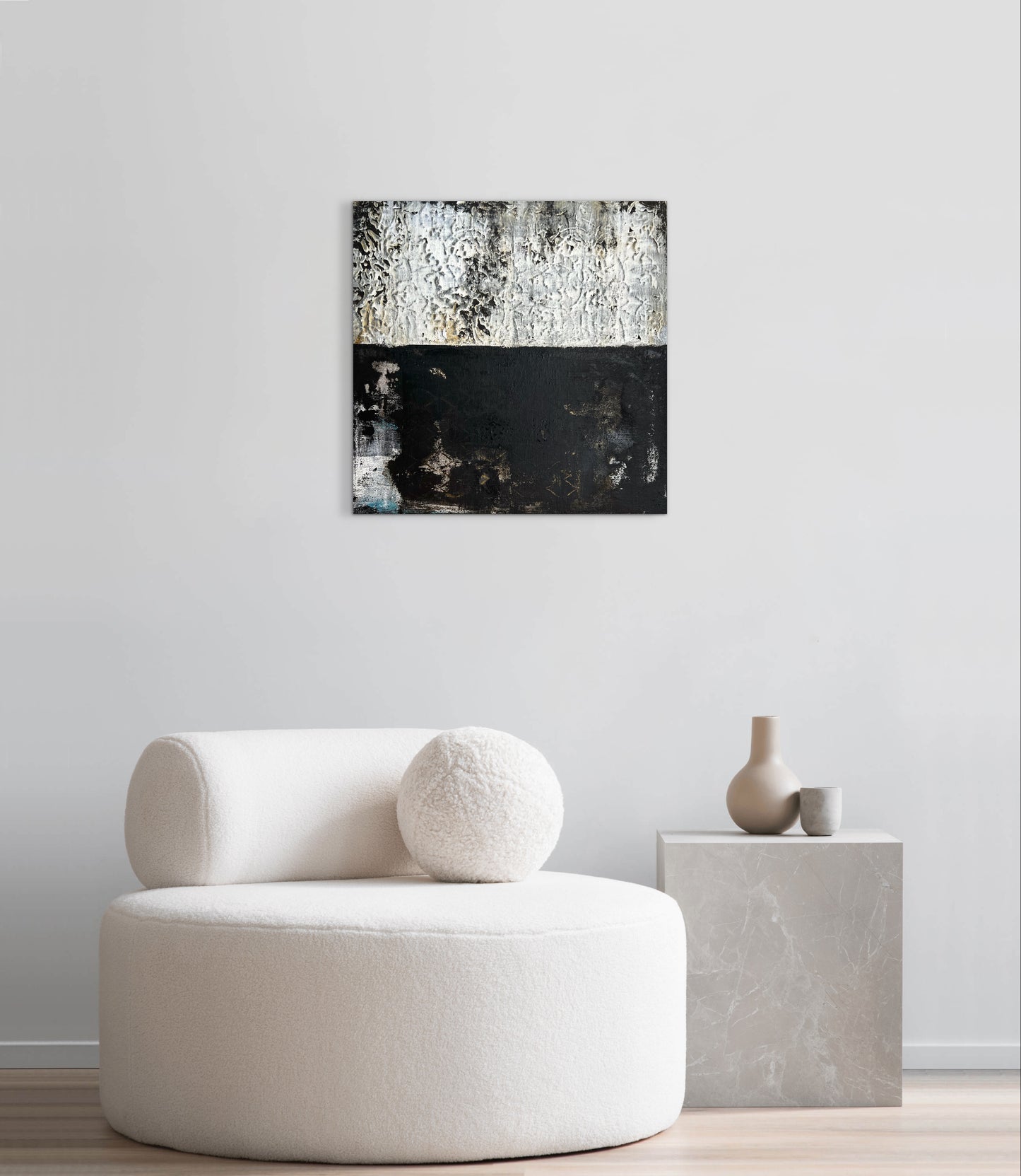 Alcázar – Original Architectural Wabi-Sabi Heavy Textured Painting | 20x20"
