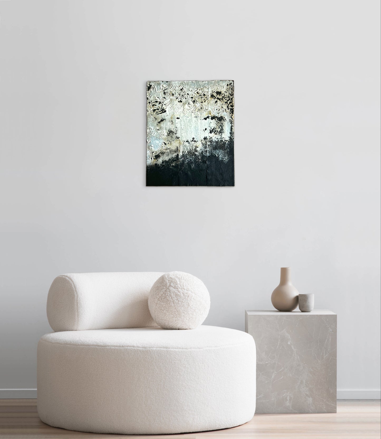 Altamira – Original Primitive Earthy Textured Painting | 18x15” Deep Profile