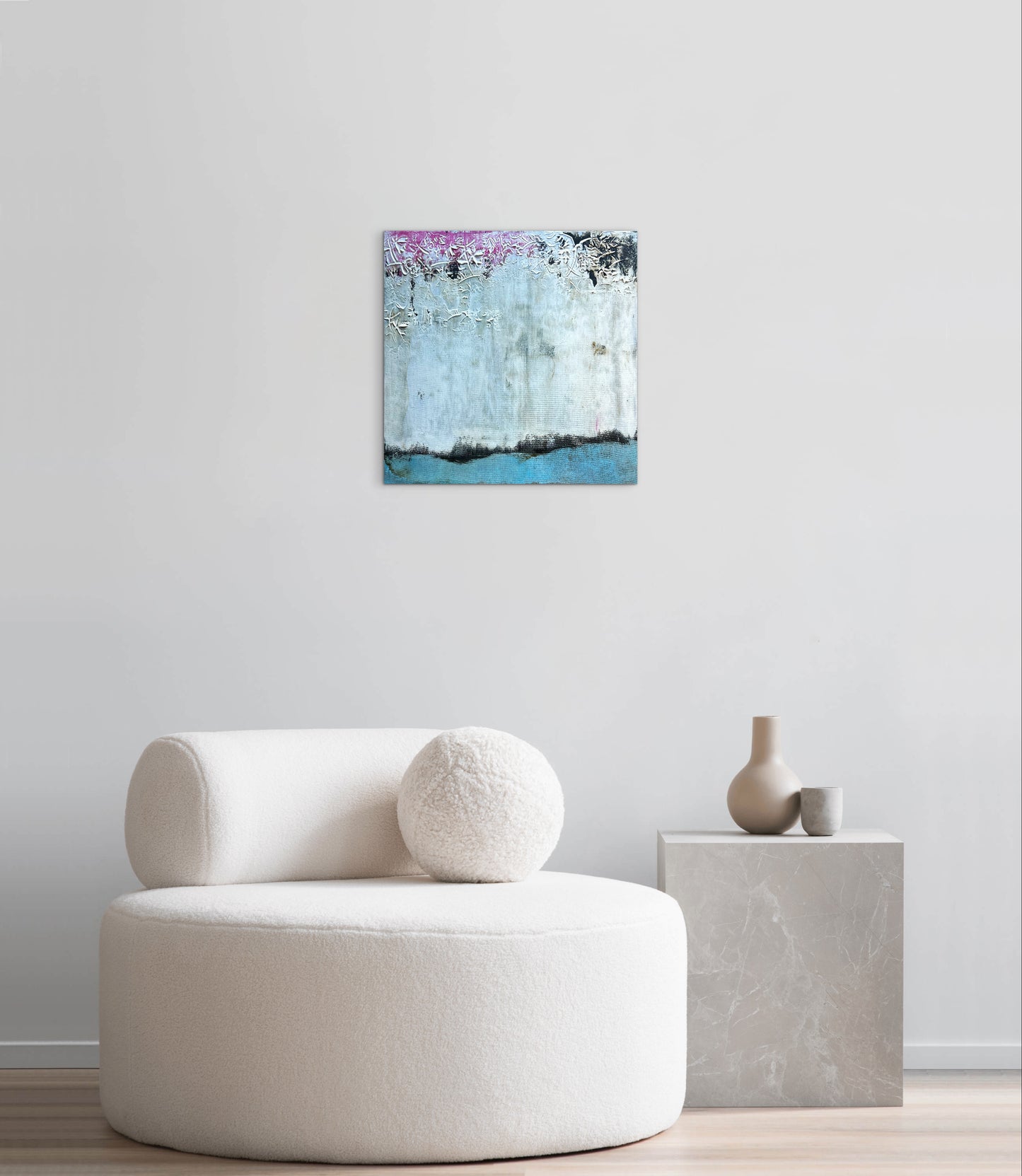 Forgotten Corners – Original Wabi-Sabi Heavy Textured Painting | 20x20"