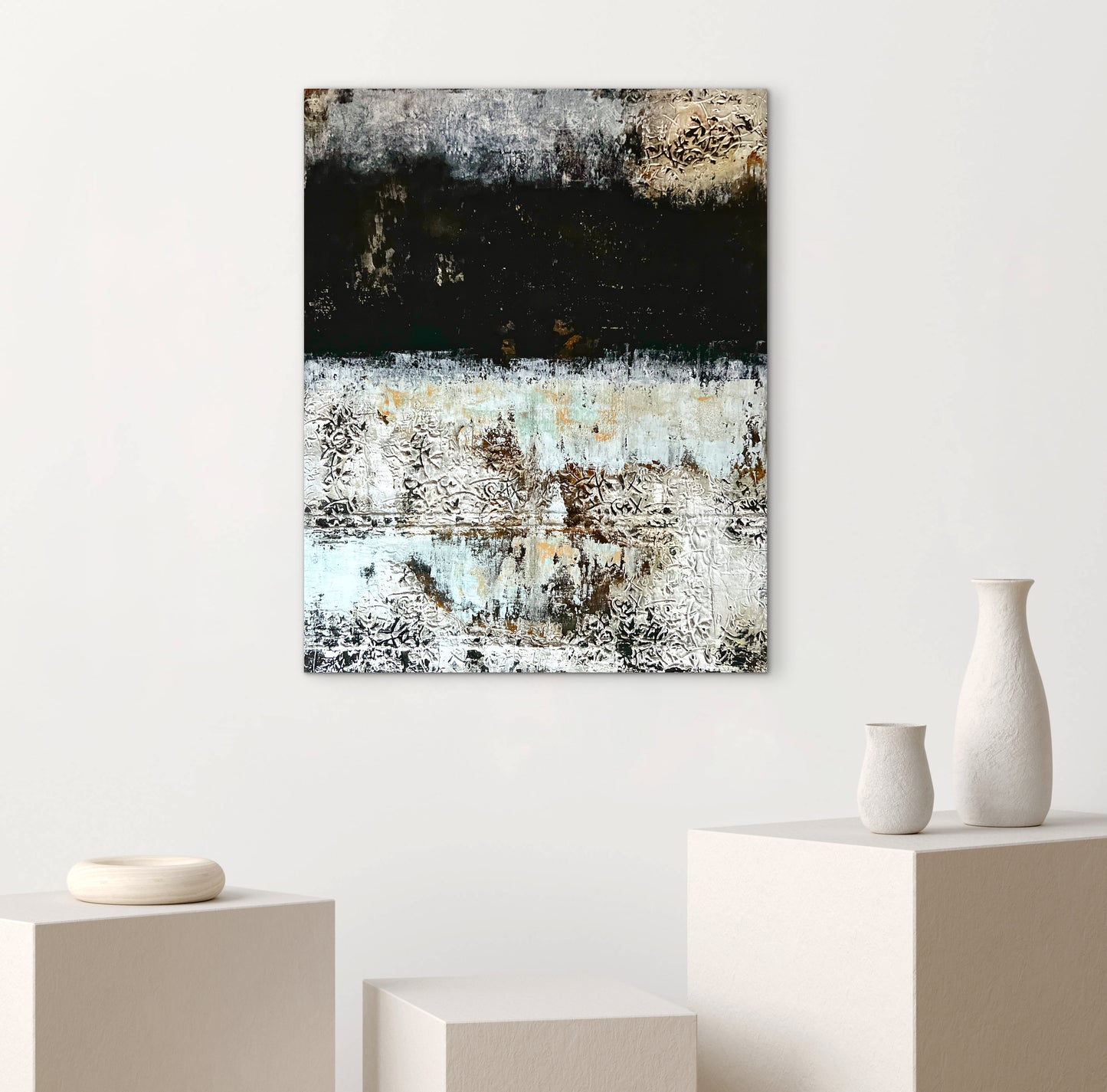City of Wonders – Large Barcelona Modernism Architectural Textured Painting | 40x32”