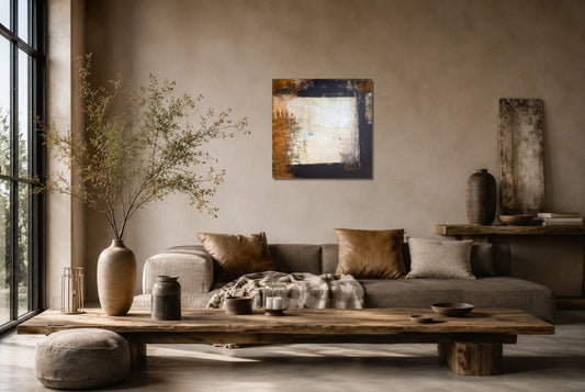 How to Choose Contemporary Art for a Wabi-Sabi Living Room