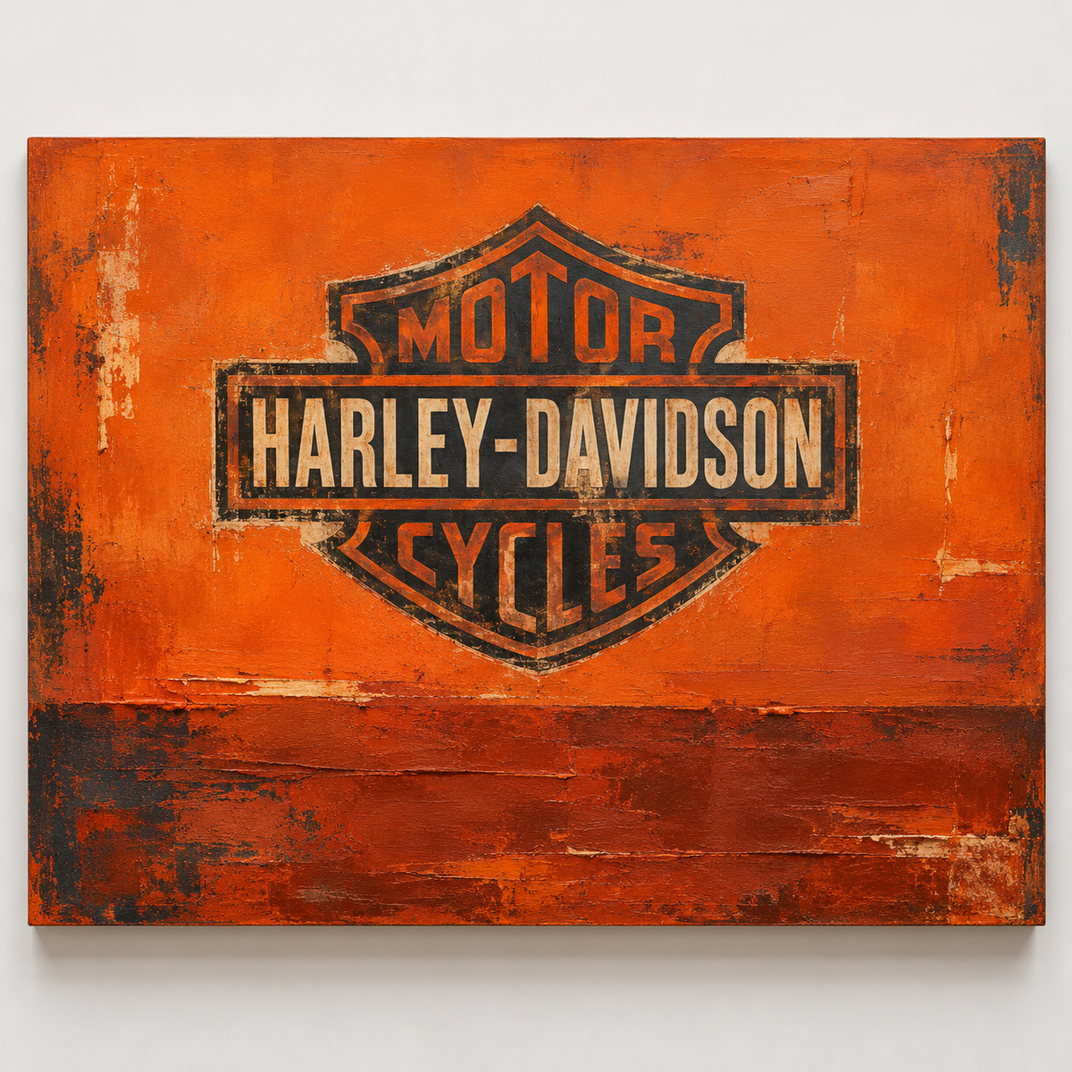 Harley-Davidson Vintage Art | Original Motorcycle Painting