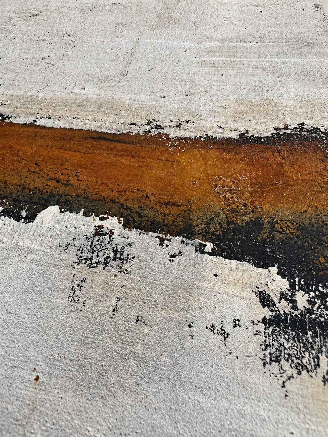 White Rust – Original Minimalist Abstract Painting | Sergio Aranda