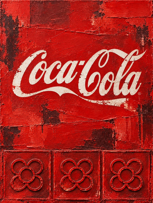 Coca-Cola Vintage Art | Original Pop Art Painting on Wood