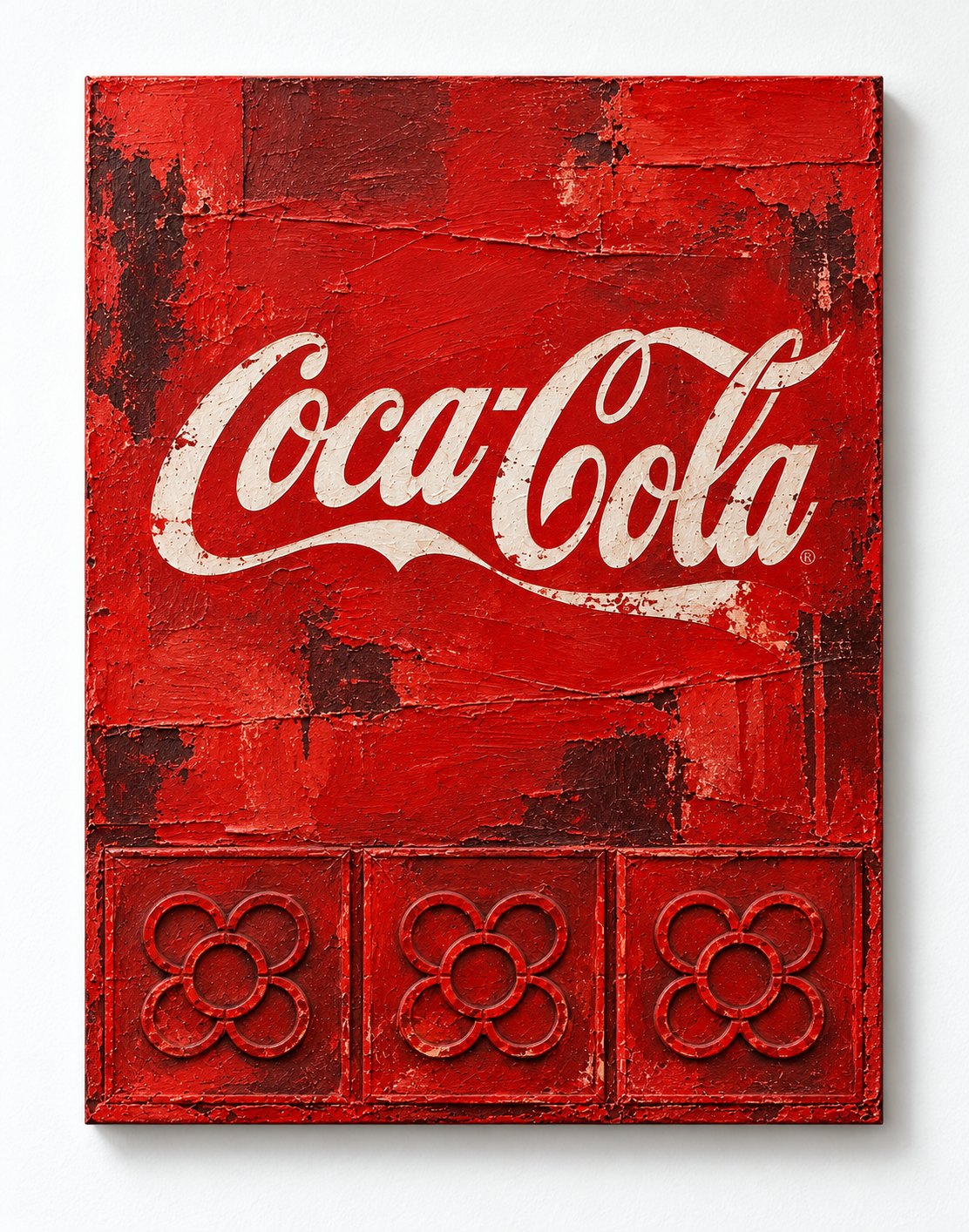 Coca-Cola Vintage Art | Original Pop Art Painting on Wood