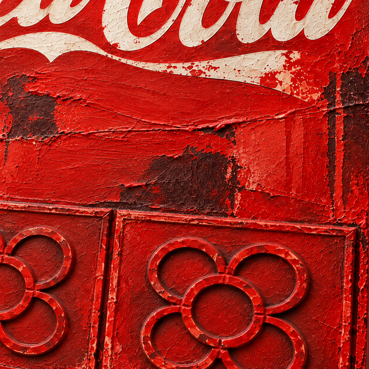Coca-Cola Vintage Art | Original Pop Art Painting on Wood