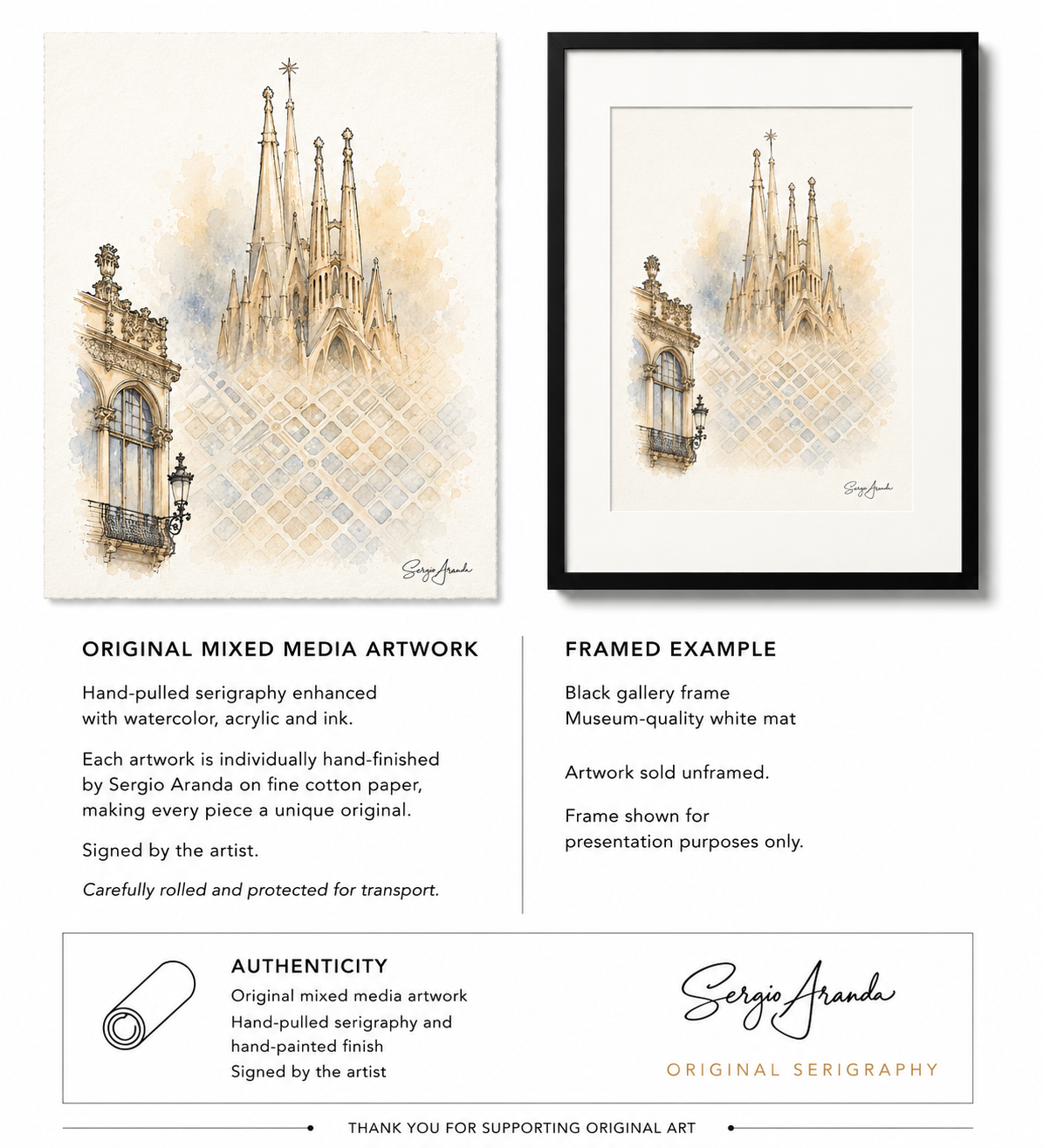 Urban Grids: Barcelona Sagrada Familia | 22x31”