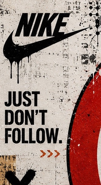 Just Don't Follow – Original Contemporary Urban Pop Art Painting