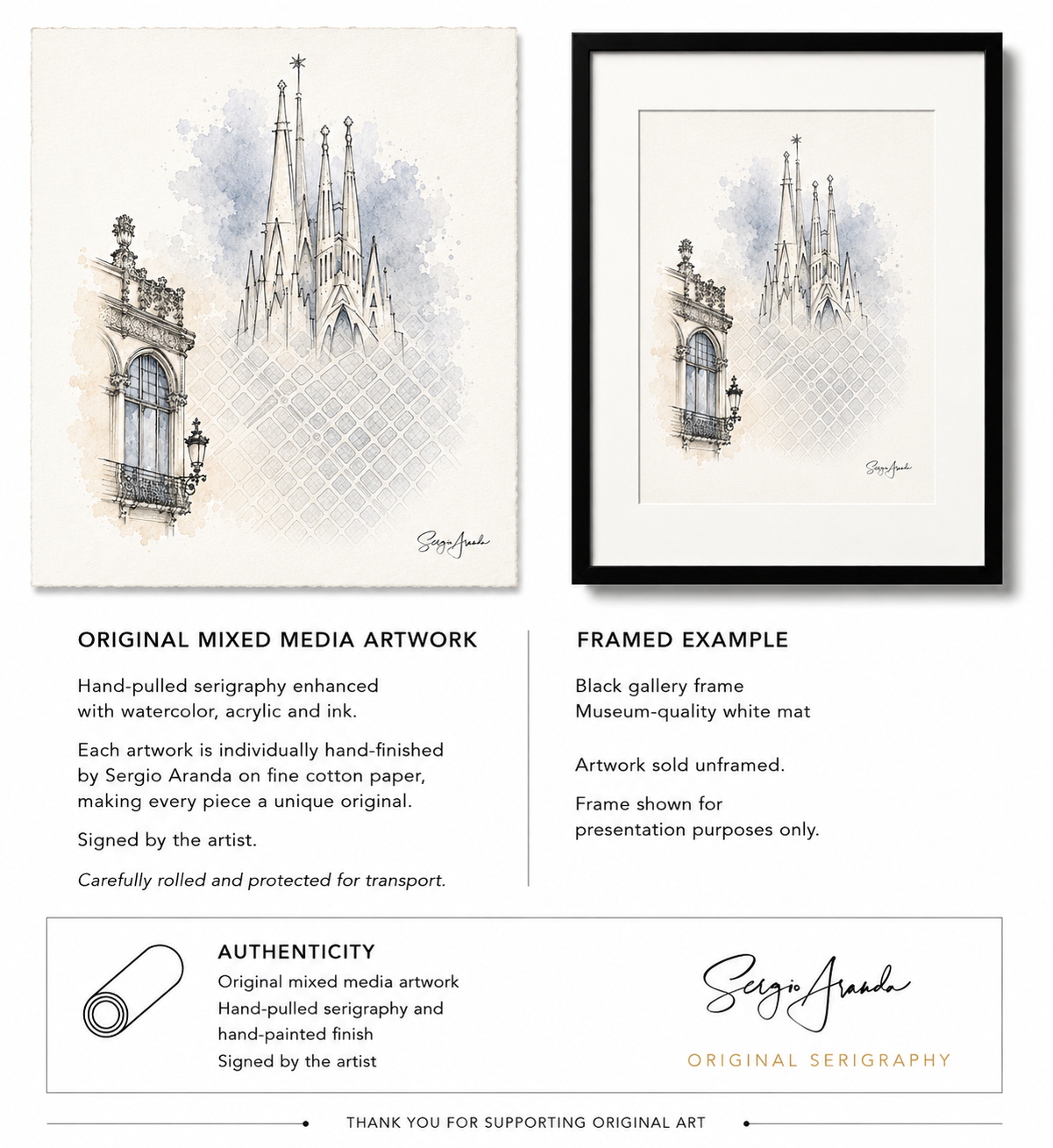 Urban Grids: Barcelona Sagrada Familia | 22x31”