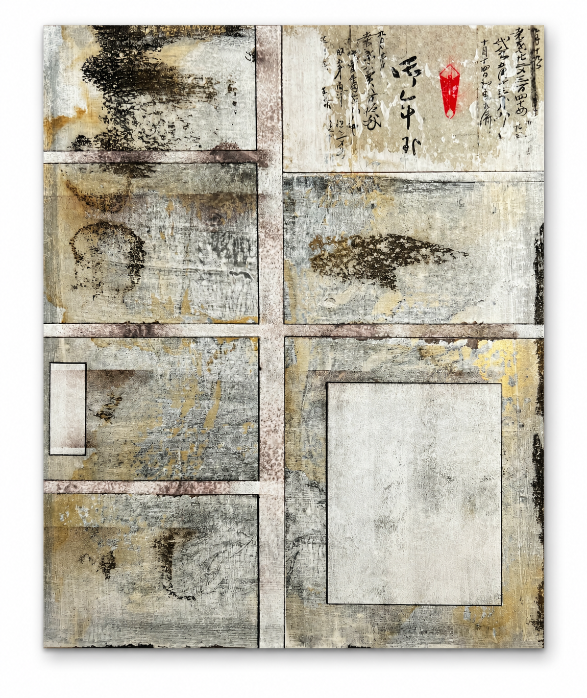 Fragments of Stillness | Japanese Mixed Media Art – Sergio Aranda
