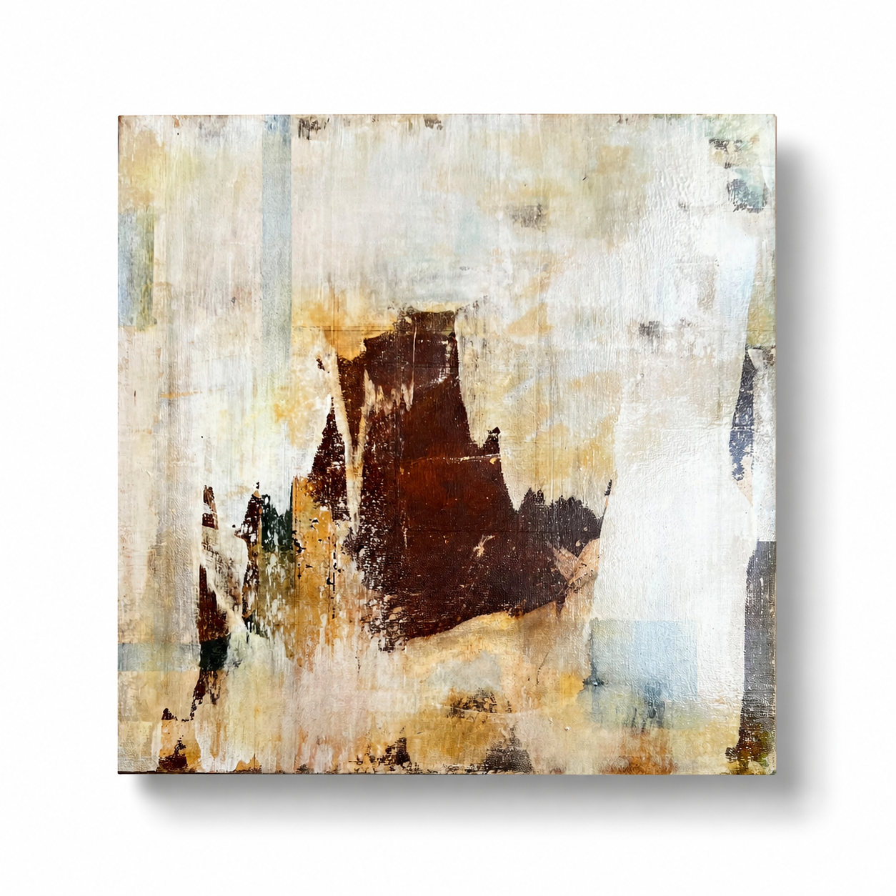 Rugosidad del Vacío – Original Wabi-Sabi Heavy Textured Painting | 20x20”