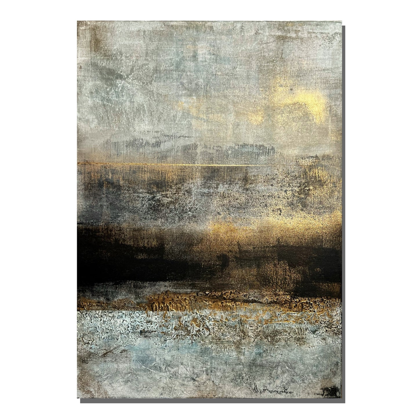 Aureum | Original Abstract Mixed Media Painting by Sergio Aranda