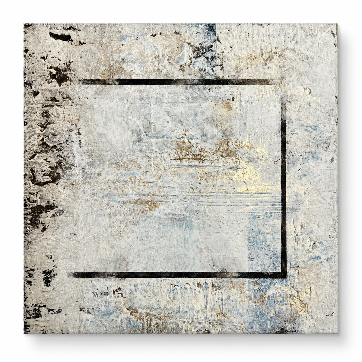 Silent Geometry | Original Textured Abstract Art | Sergio Aranda