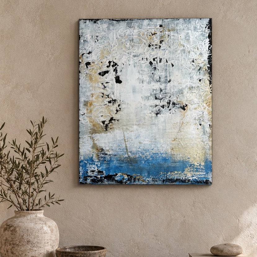 Architecture of Silence | Textured Abstract Art – Sergio Aranda