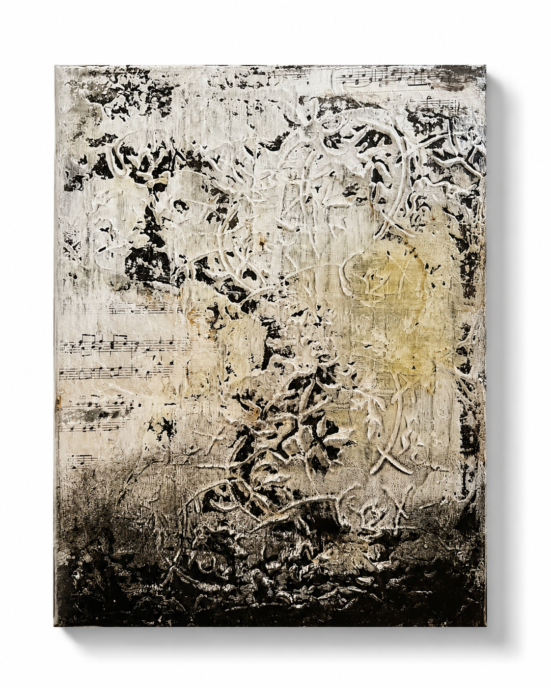 The Last Resonance – Textured Architectural Music Collage | 15.7 x 11.8 Inches
