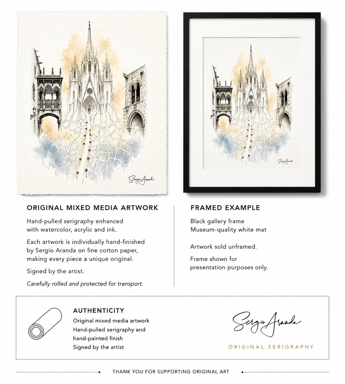 Urban Grids: Barcelona Gothic Cathedral & Ciutat Vella Map | 22x31”