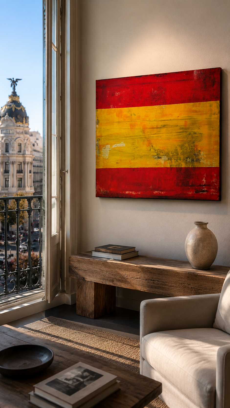 Spanish Flag F12 - Handcrafted 3D Historical Corrosion Design 2026