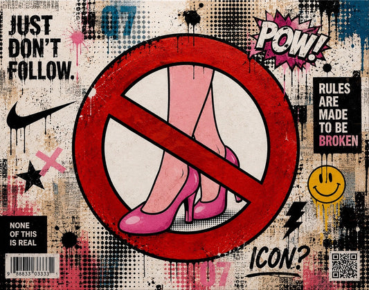 ICON? – Original Contemporary Urban Pop Art Painting by Sergio Aranda