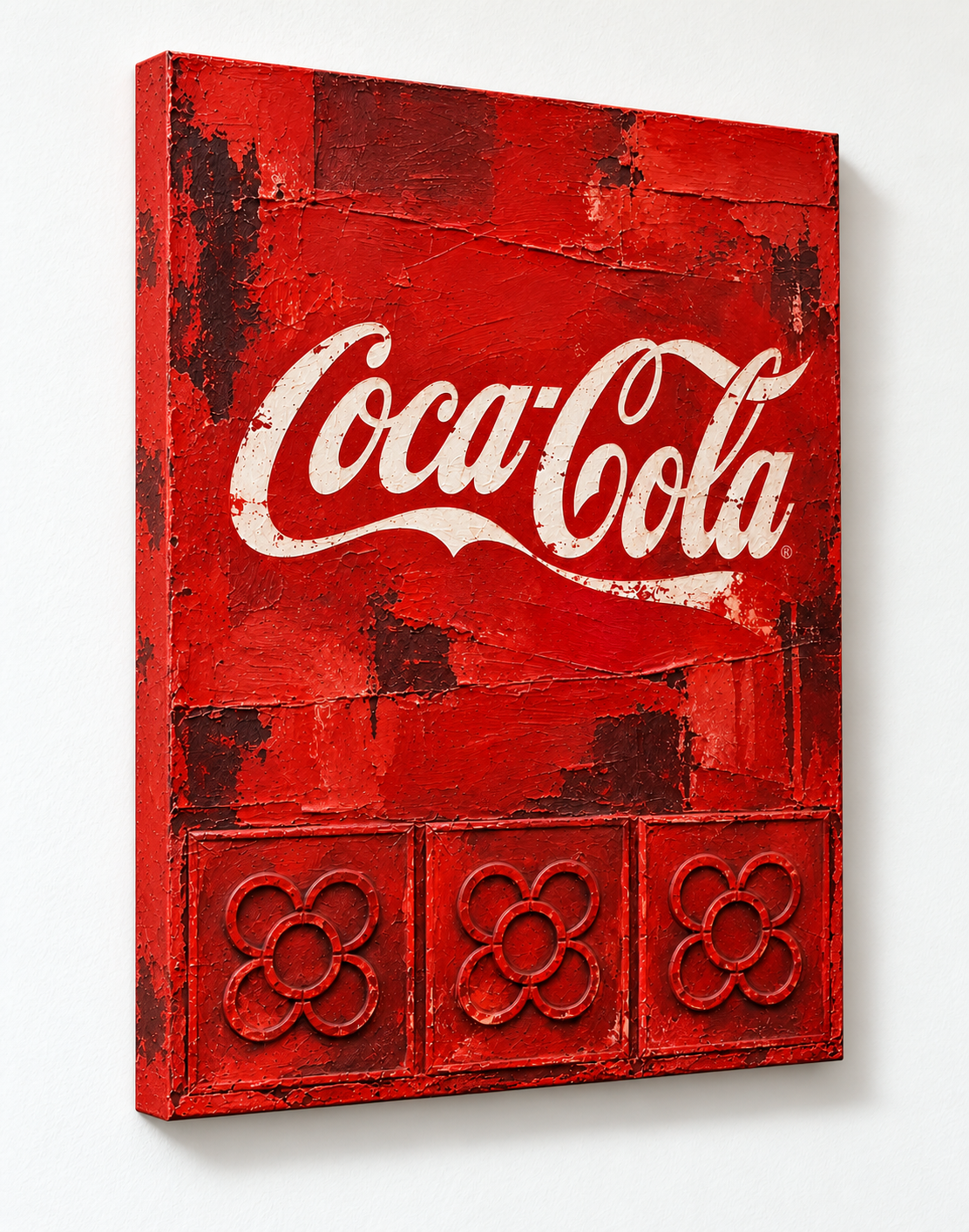 Coca-Cola Vintage Art | Original Pop Art Painting on Wood