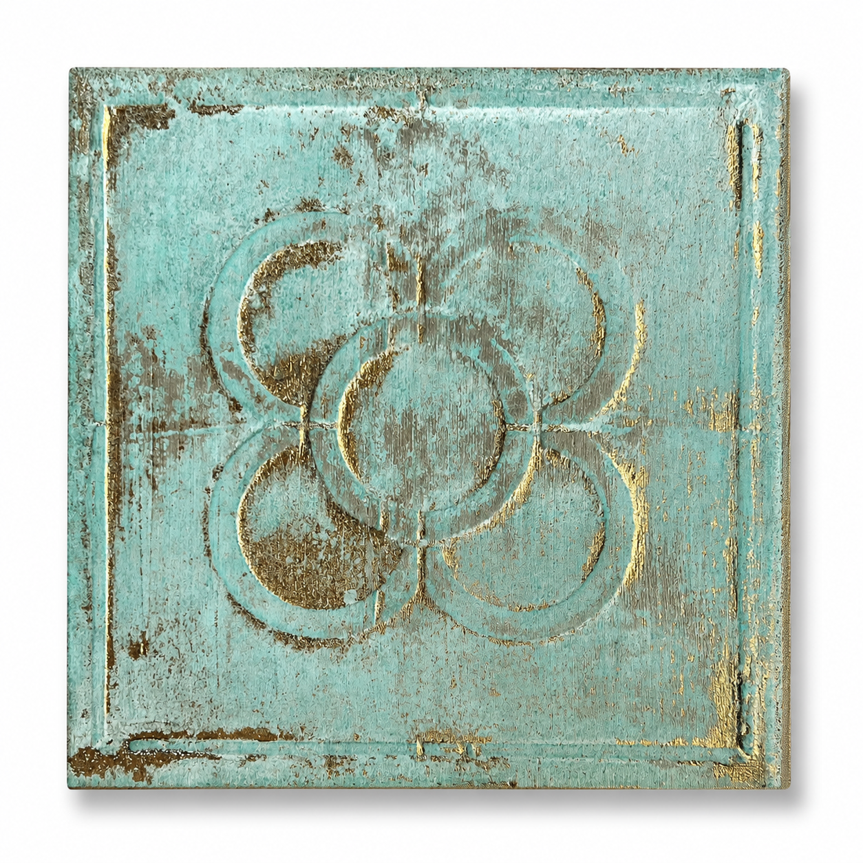 Handmade Barcelona Panot Art – Mixed Media Textured Canvas – Original & Signed