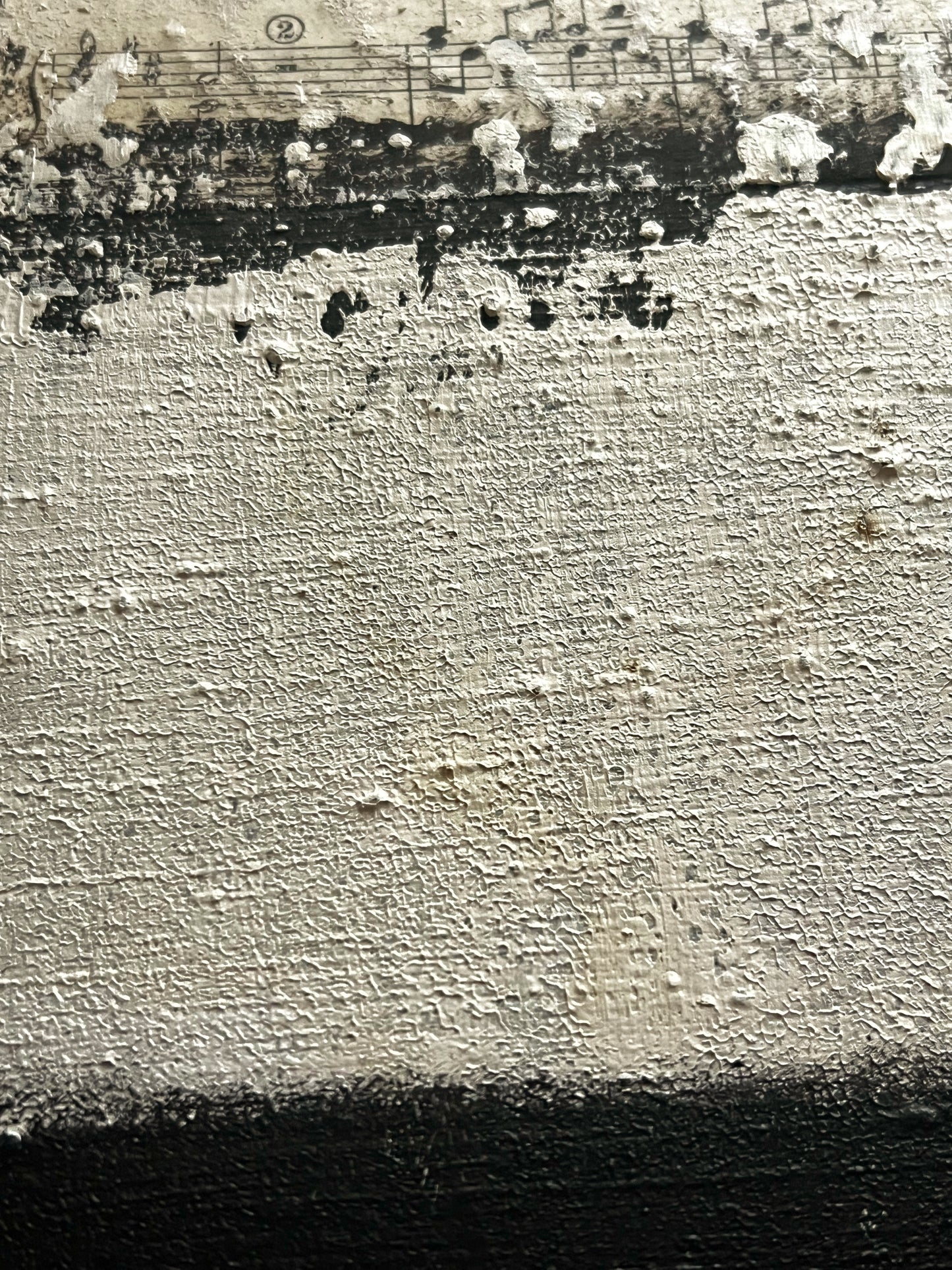 Music Silenced – Original Sheet Music Abstract Painting | 11x11”