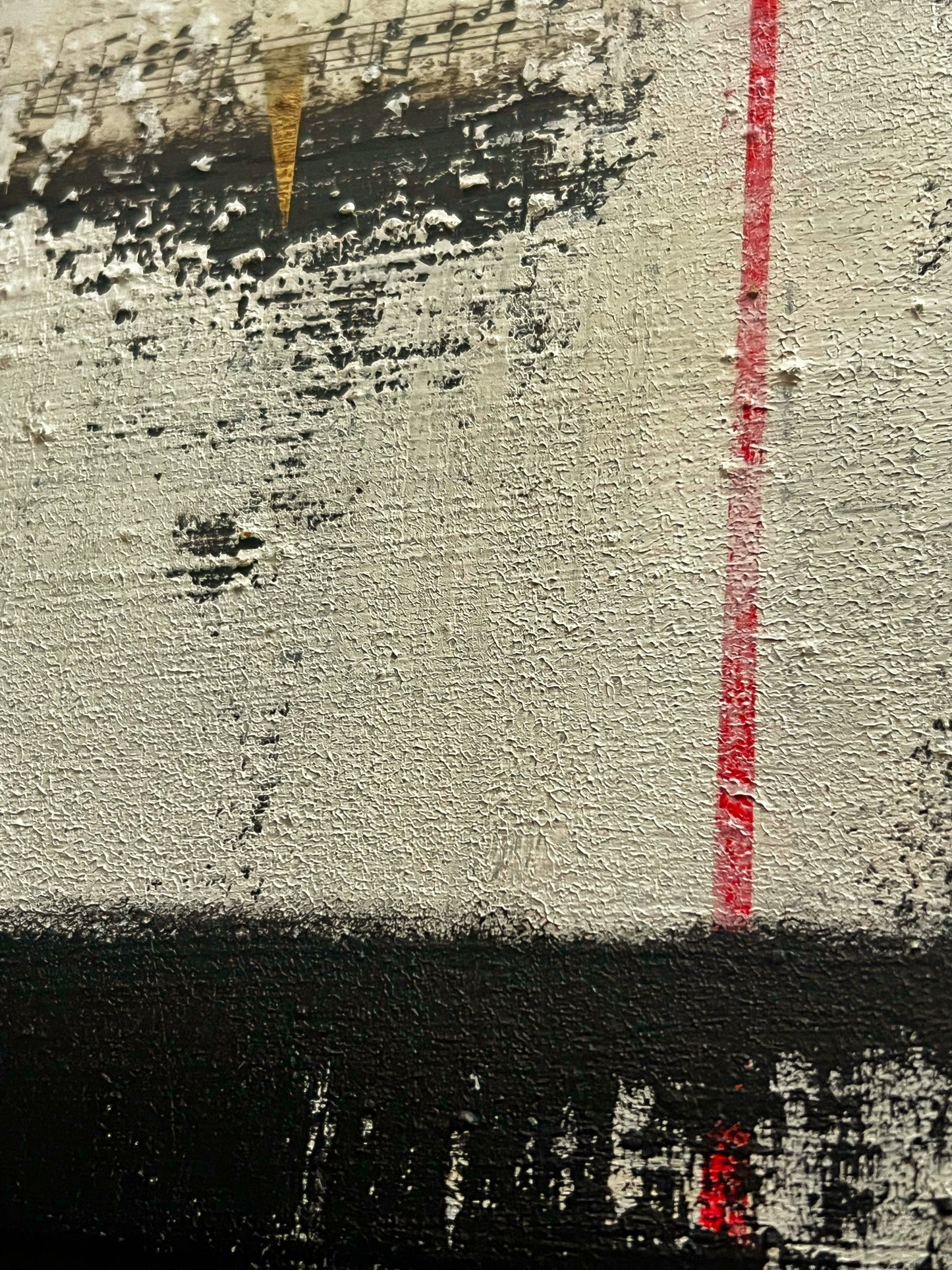 Music Silenced – Original Sheet Music Abstract Painting | 11x11”