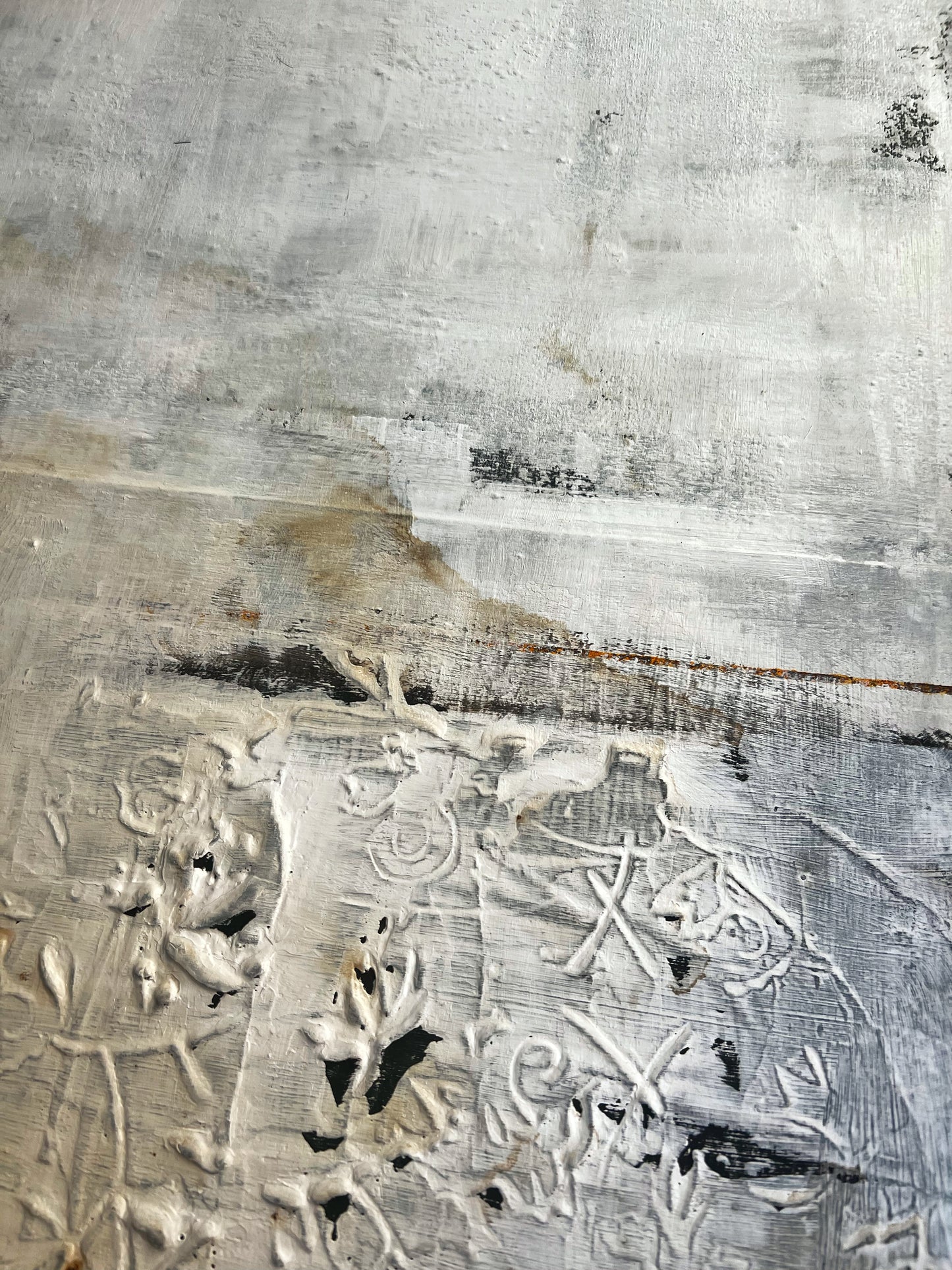Ecos de la Ciutat – Large Barcelona Modernism Architectural Textured Painting | 40x32”