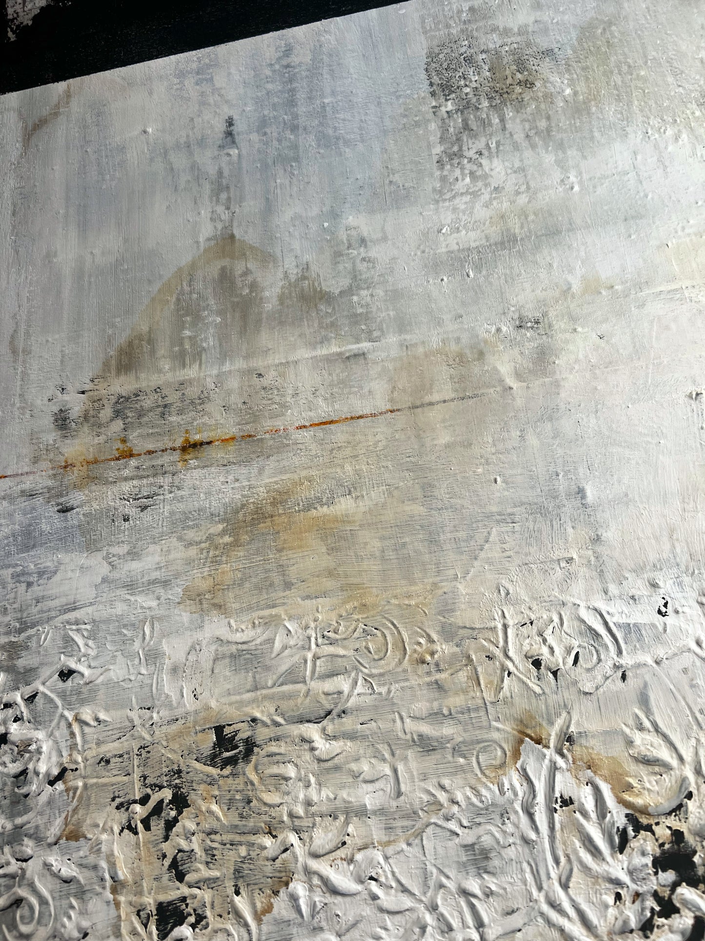 Ecos de la Ciutat – Large Barcelona Modernism Architectural Textured Painting | 40x32”