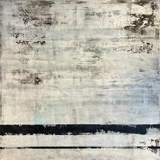 Below the Surface – Original Wabi-Sabi Earthy Textured Painting | 20x20”