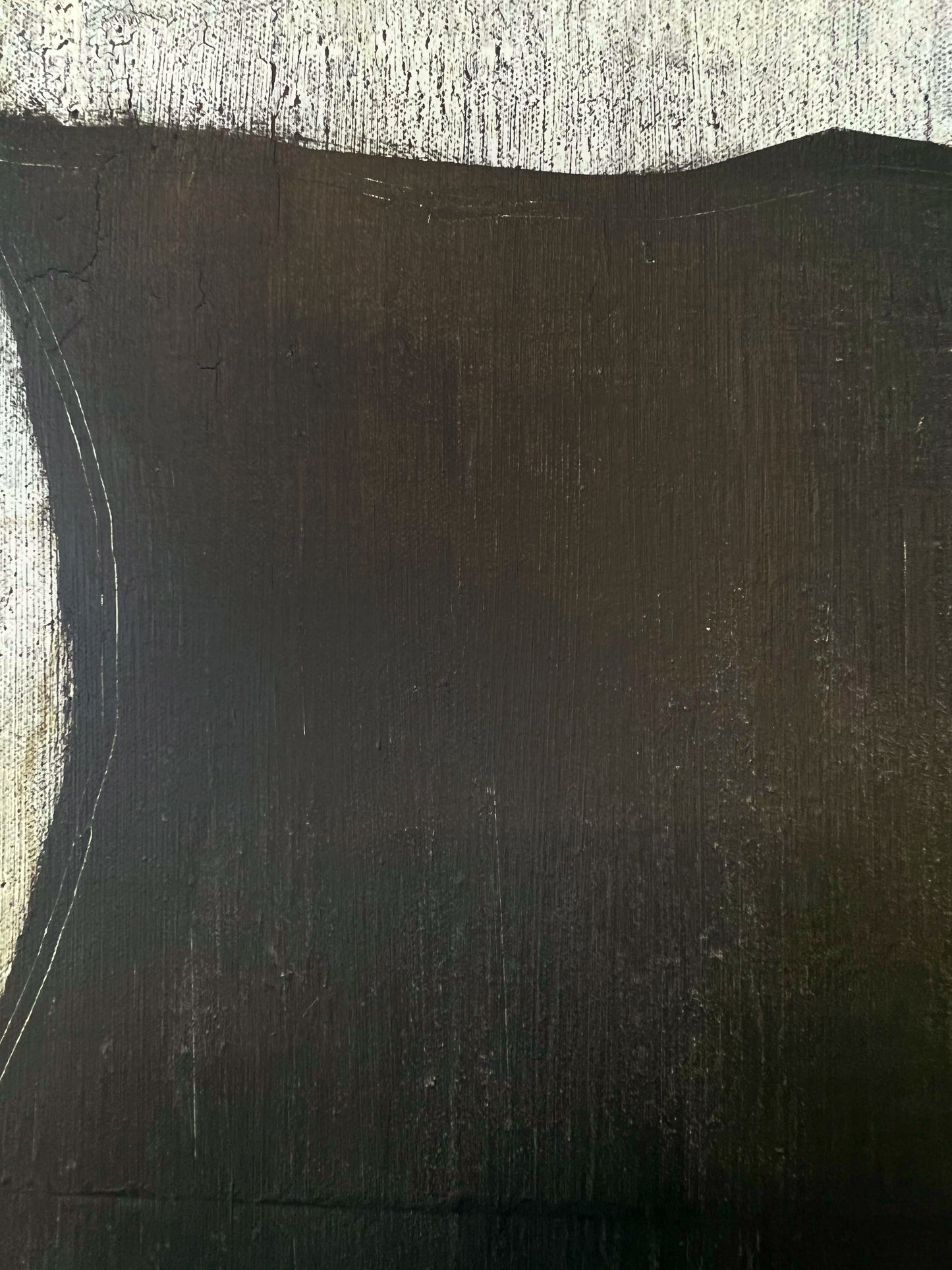 Architectura del Buit – Original Bold Black Minimalist Textured Painting | 16x16”