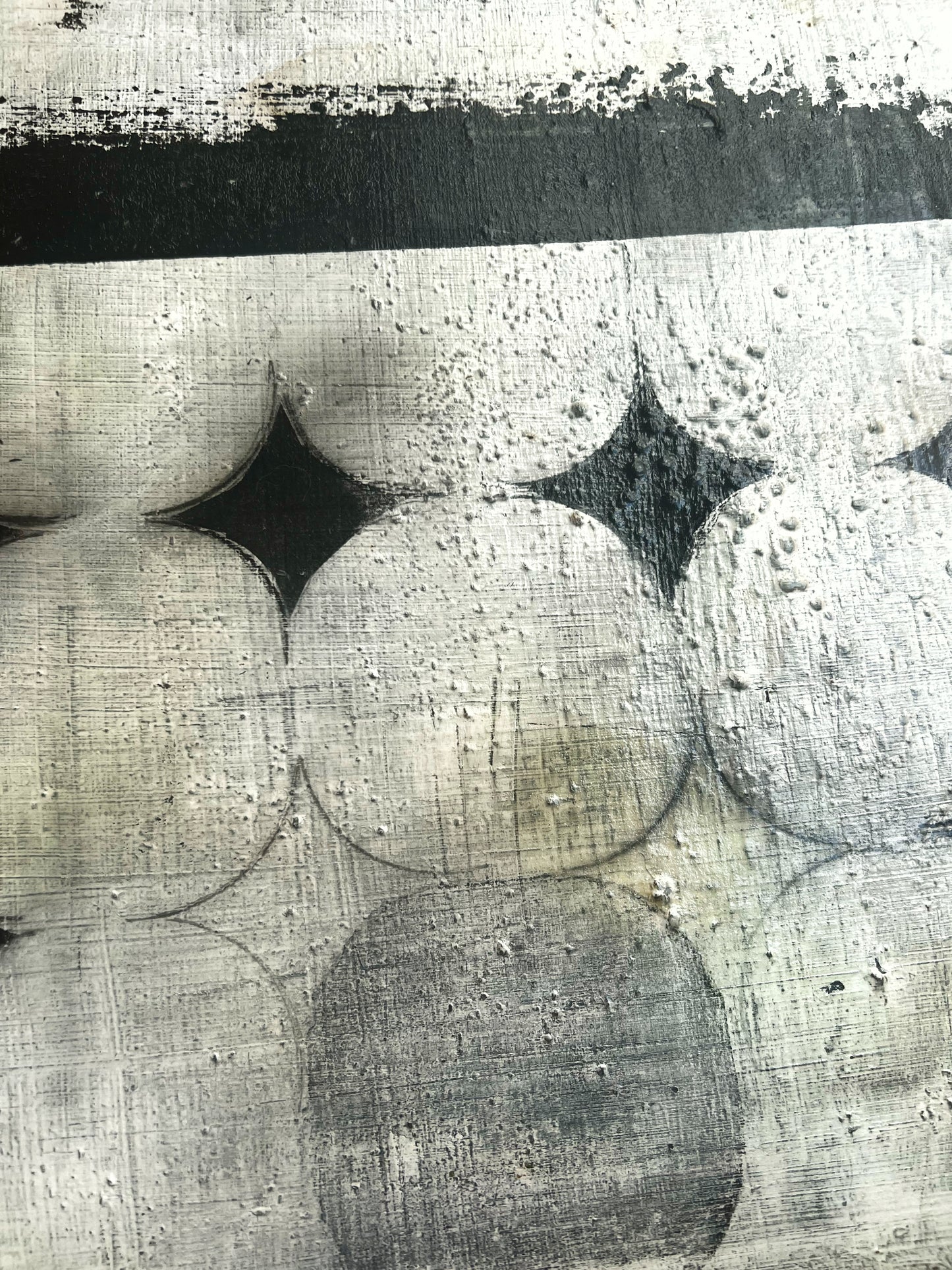 Erosió del Rigor – Original Wabi-Sabi Eroded Textured Painting | 16x16