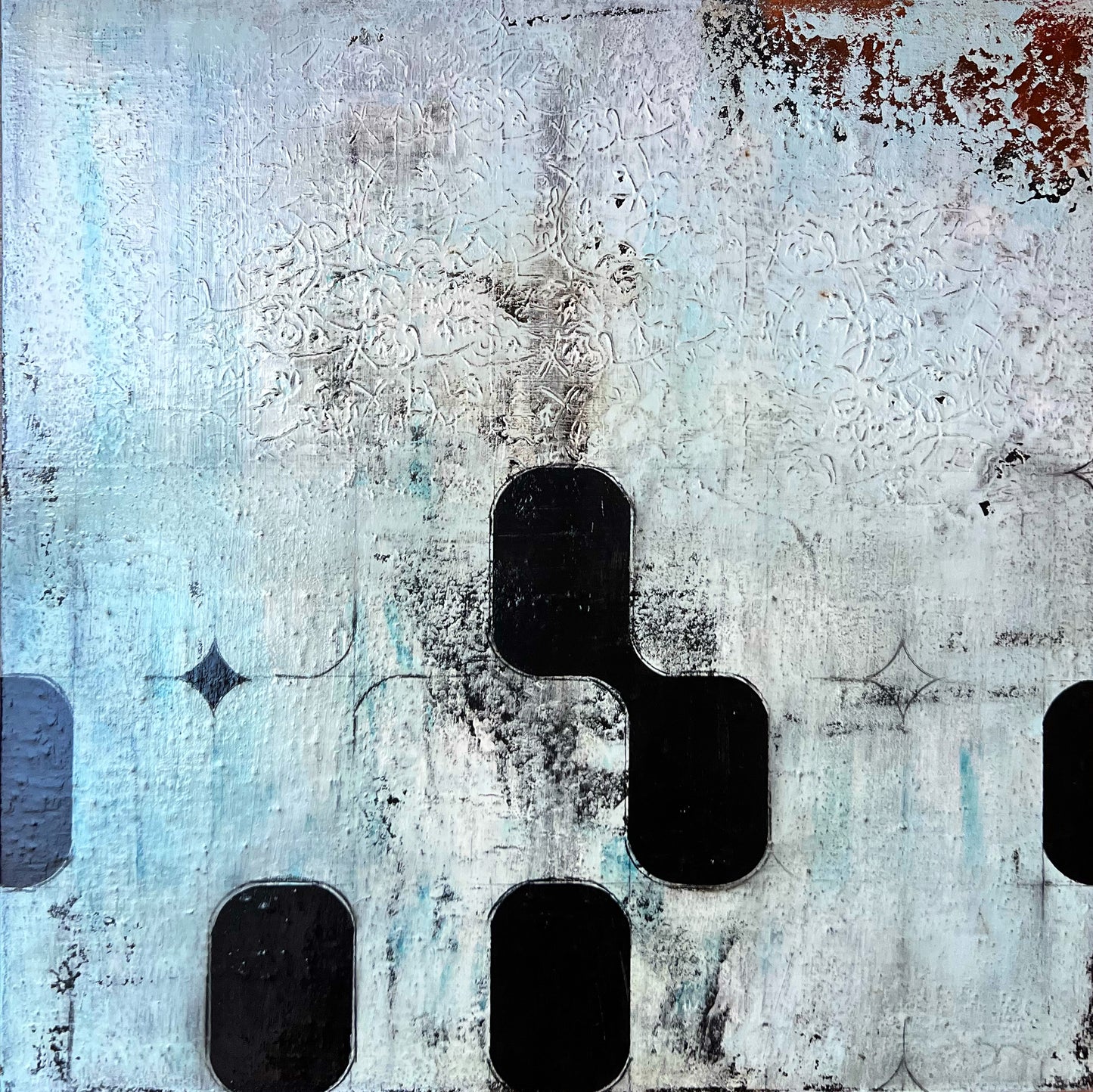 Texturas del Silencio – Original Heavy Minimalist Wabi-Sabi Painting | 32x32”