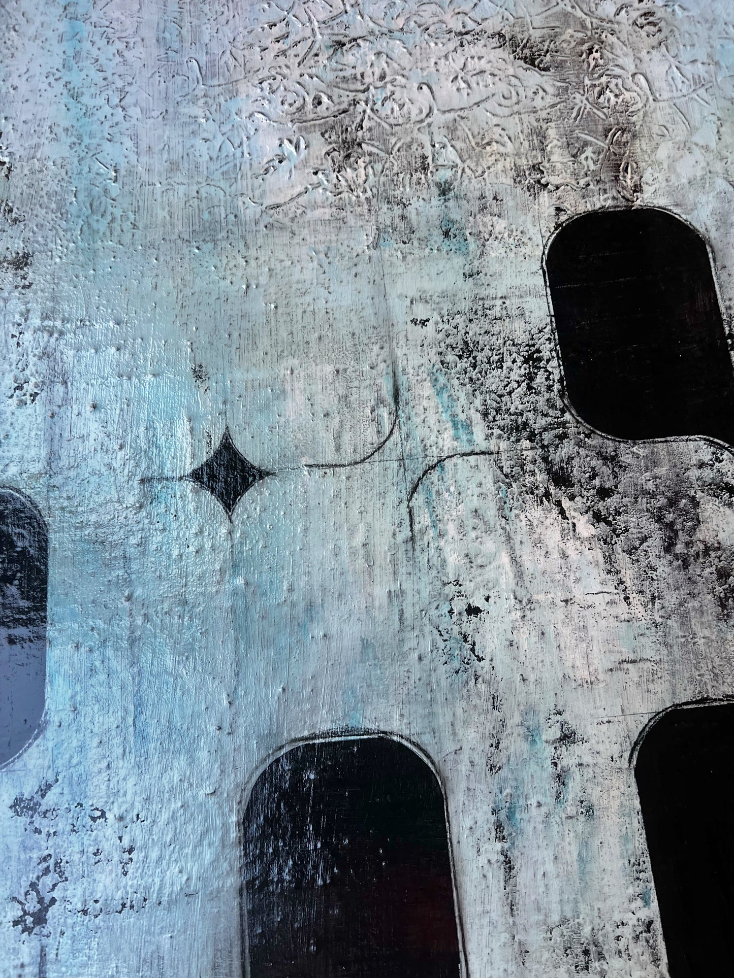 Texturas del Silencio – Original Heavy Minimalist Wabi-Sabi Painting | 32x32”