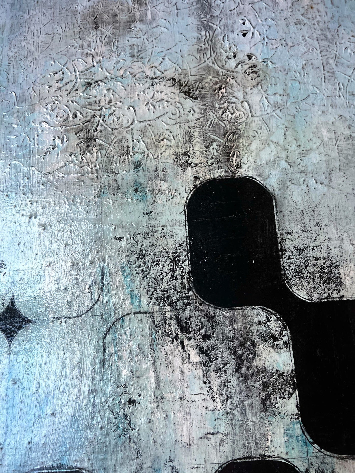 Texturas del Silencio – Original Heavy Minimalist Wabi-Sabi Painting | 32x32”