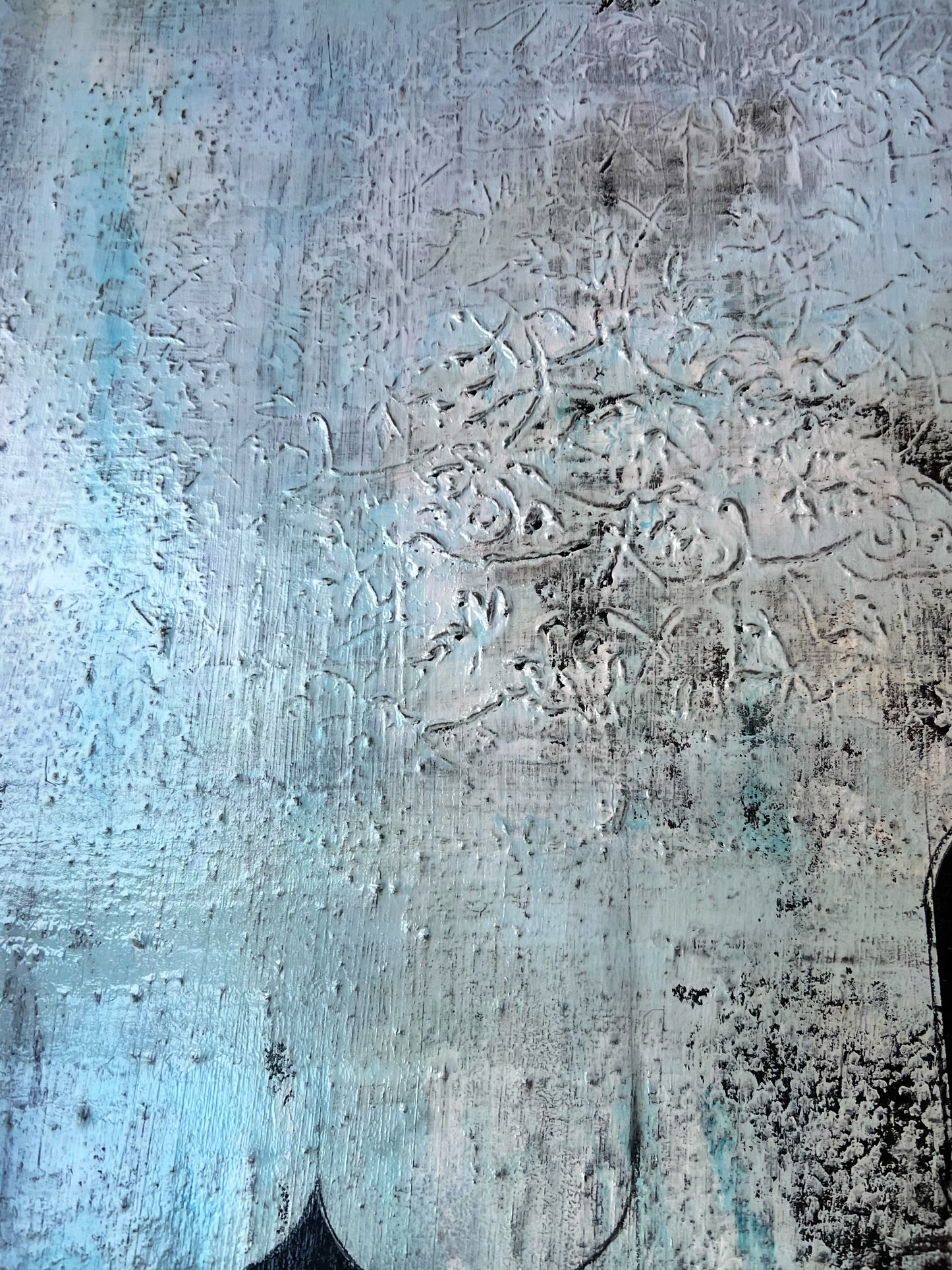 Texturas del Silencio – Original Heavy Minimalist Wabi-Sabi Painting | 32x32”