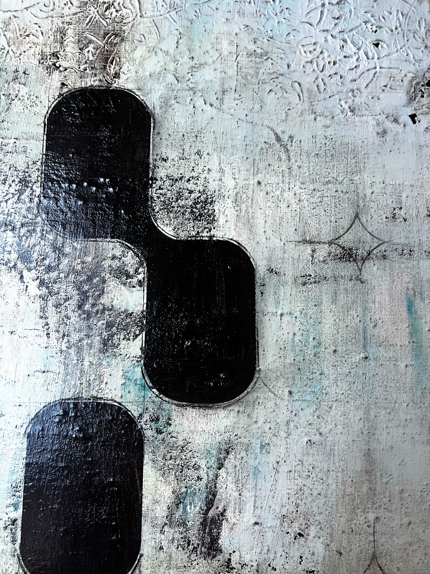 Texturas del Silencio – Original Heavy Minimalist Wabi-Sabi Painting | 32x32”