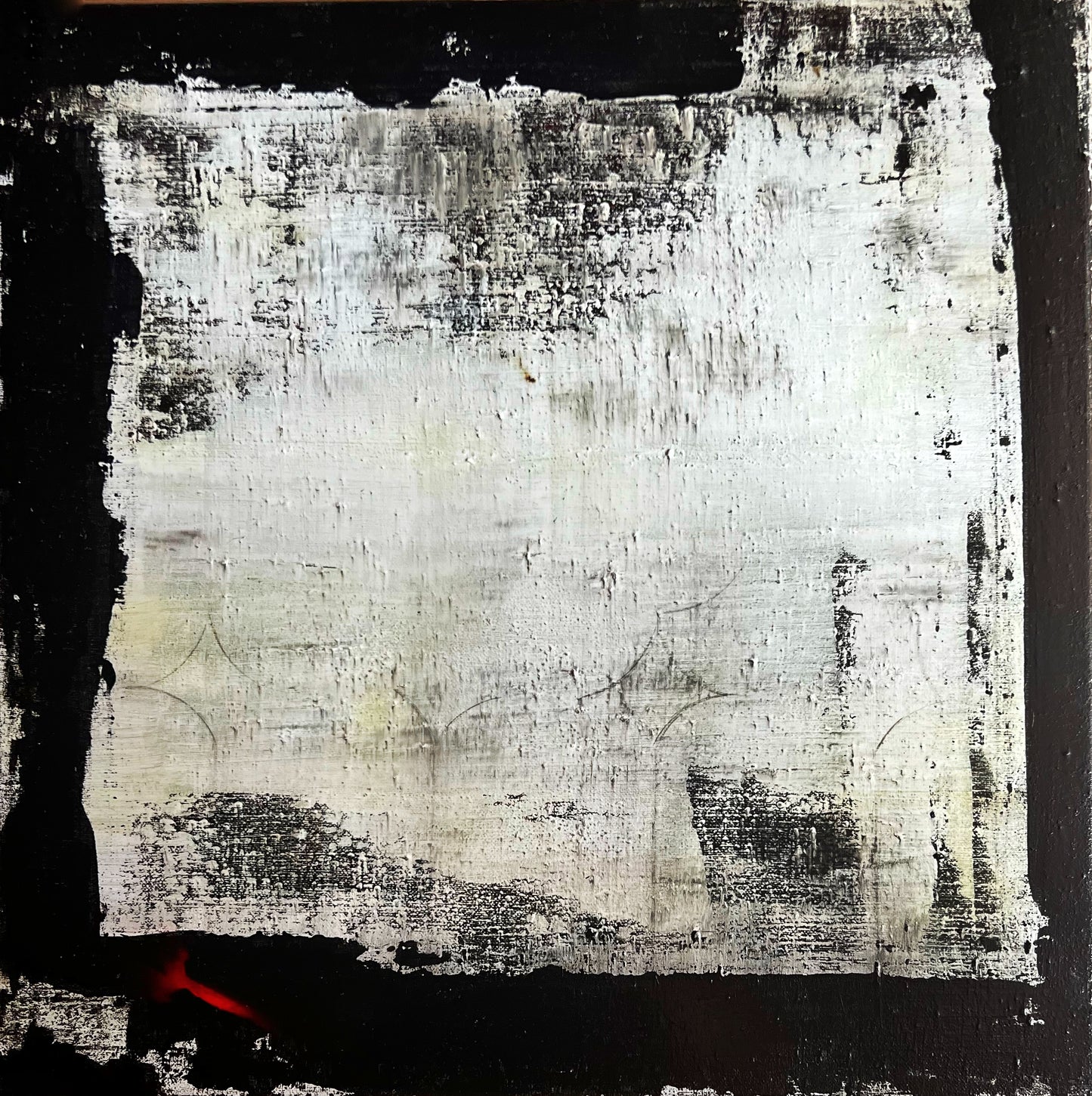 Ventana al Pasado – Original Architectural Wabi-Sabi Textured Painting | 20x20"