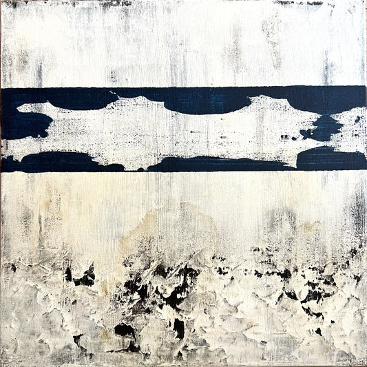 Losing Form – Original Heavy Minimalist Wabi-Sabi Painting | 16x16"