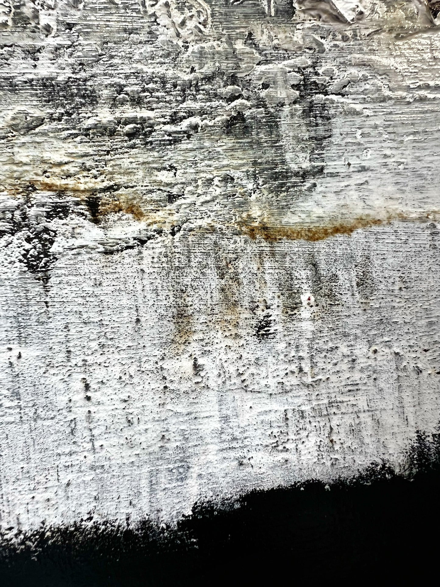 The Hidden Pulse - Original Textured Abstract Painting 20x20" by Sergio Aranda