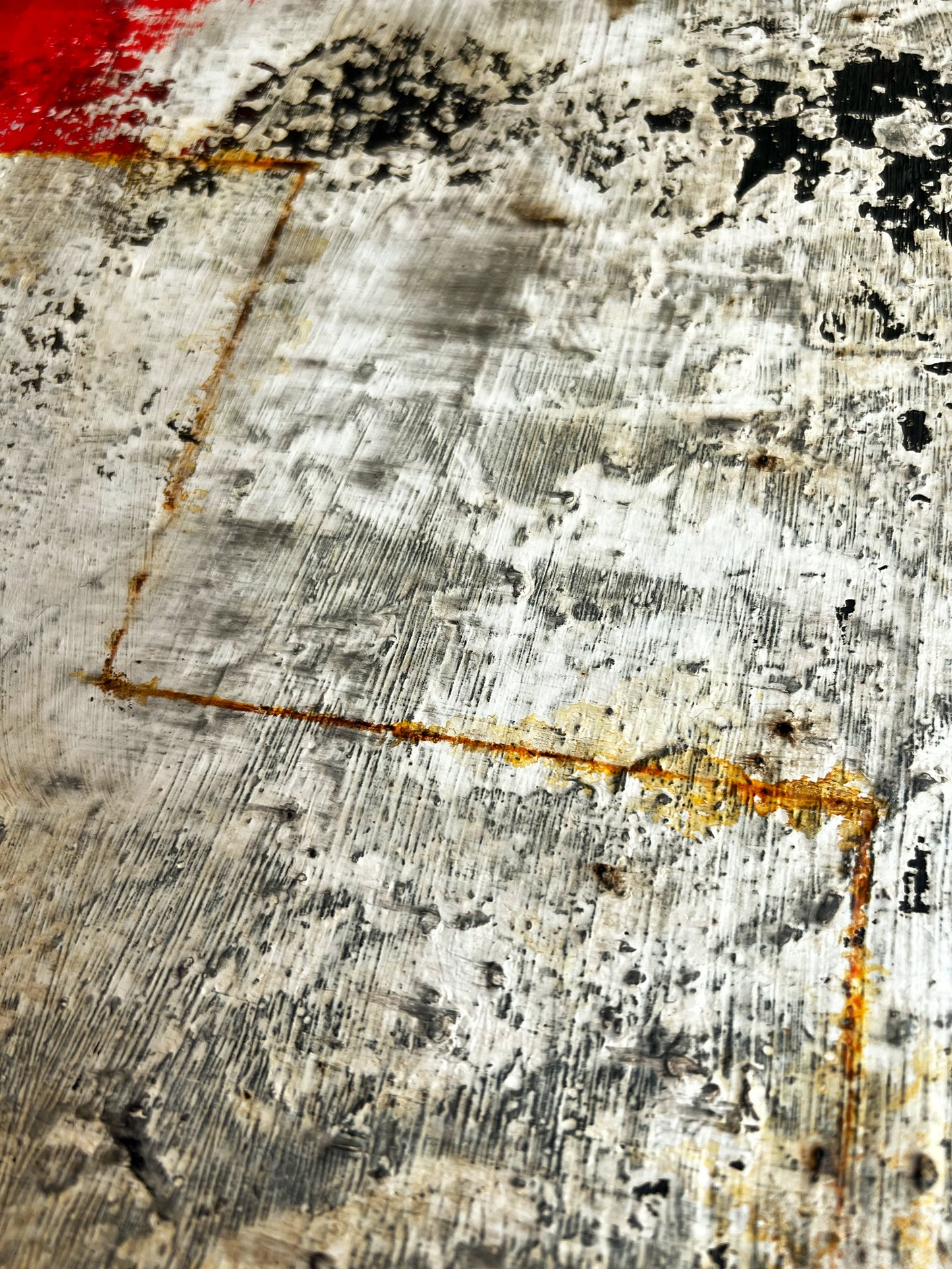 Erosion of Neutrality | Contemporary Swiss Abstract Painting | 20x20” Mixed Media
