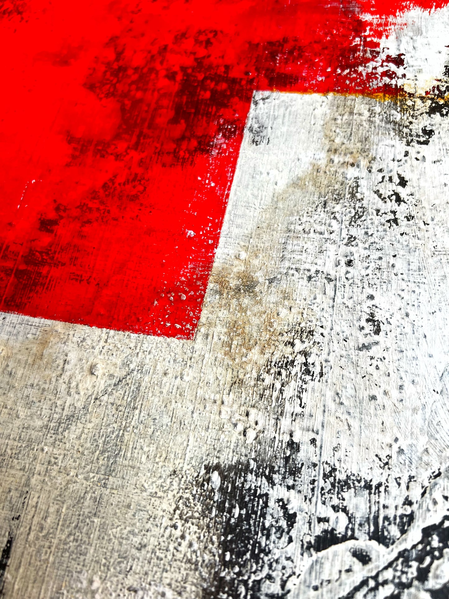 Erosion of Neutrality | Contemporary Swiss Abstract Painting | 20x20” Mixed Media