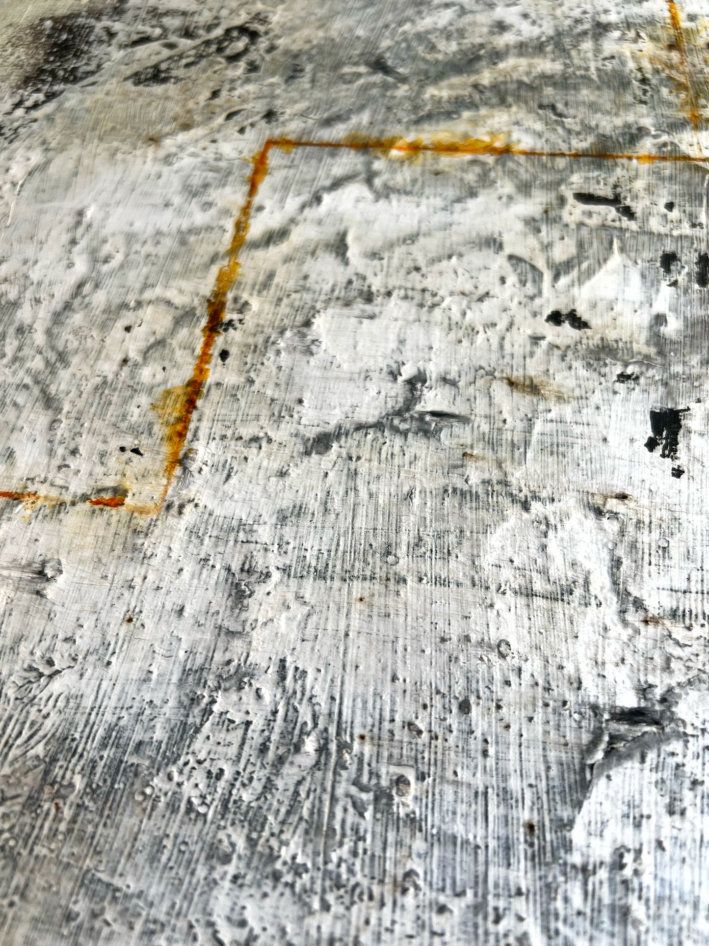 Erosion of Neutrality | Contemporary Swiss Abstract Painting | 20x20” Mixed Media
