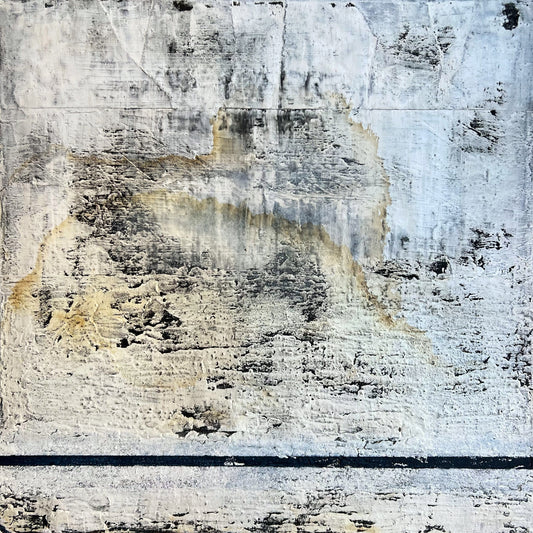 Mute Field – Original Heavy Minimalist Wabi-Sabi Painting | 20x20"