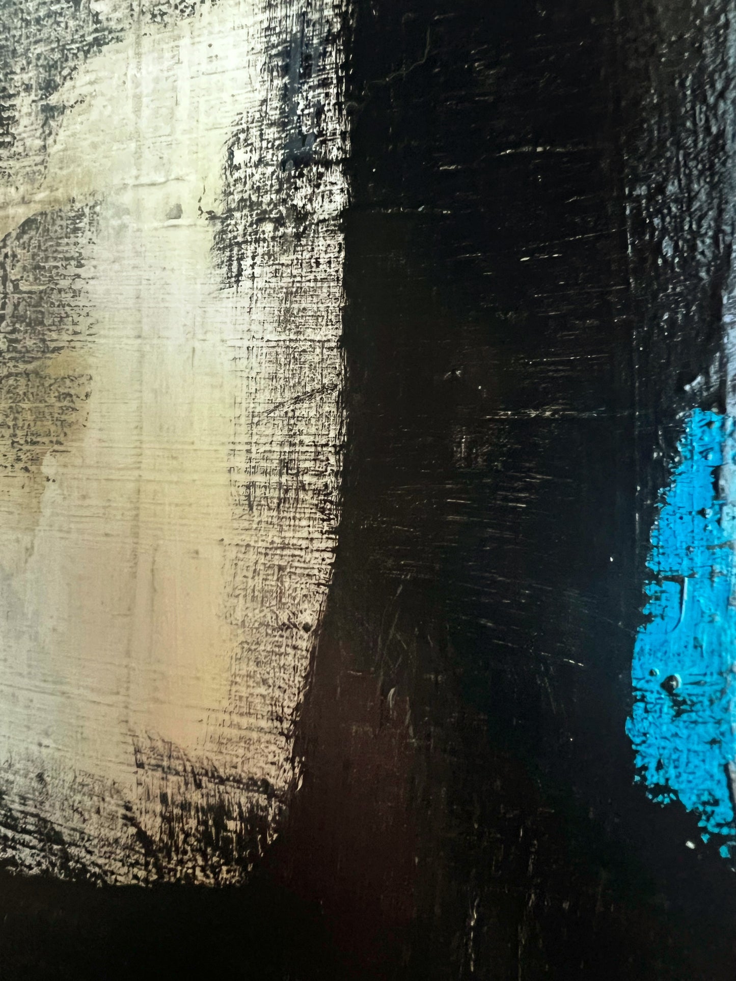 Fragments of Time: Minimalist Abstract Painting Inspired by Memory and Erosion  I  20" x 20"